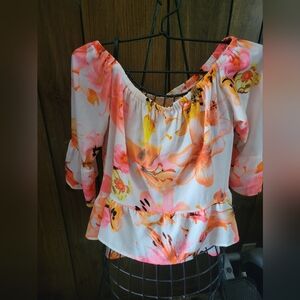 Floral Off-Shoulder Blouse